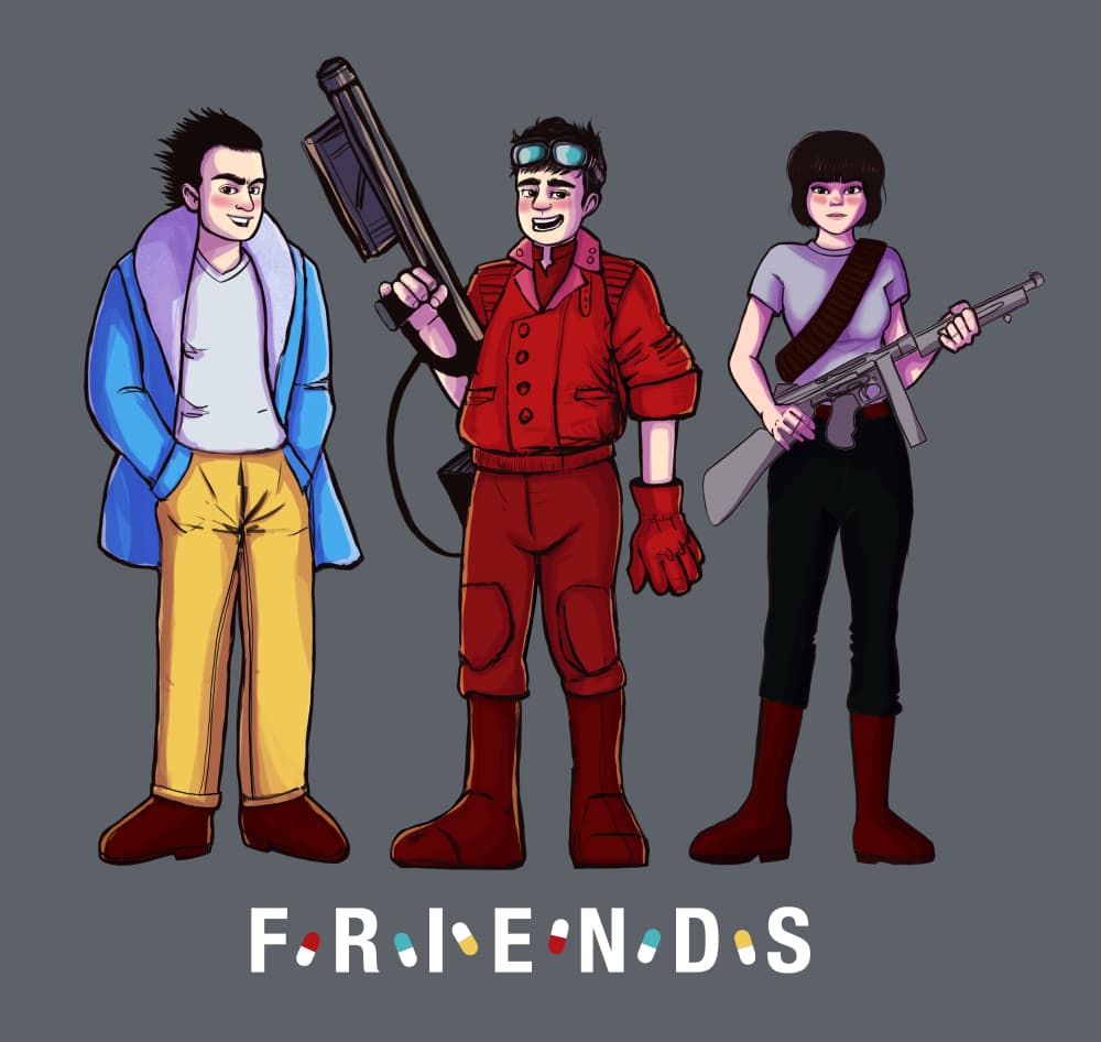 Ilustración digital inspirada en Akira