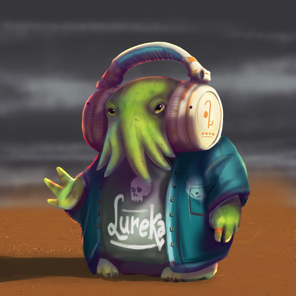 Ilustración digital de sapo o rana