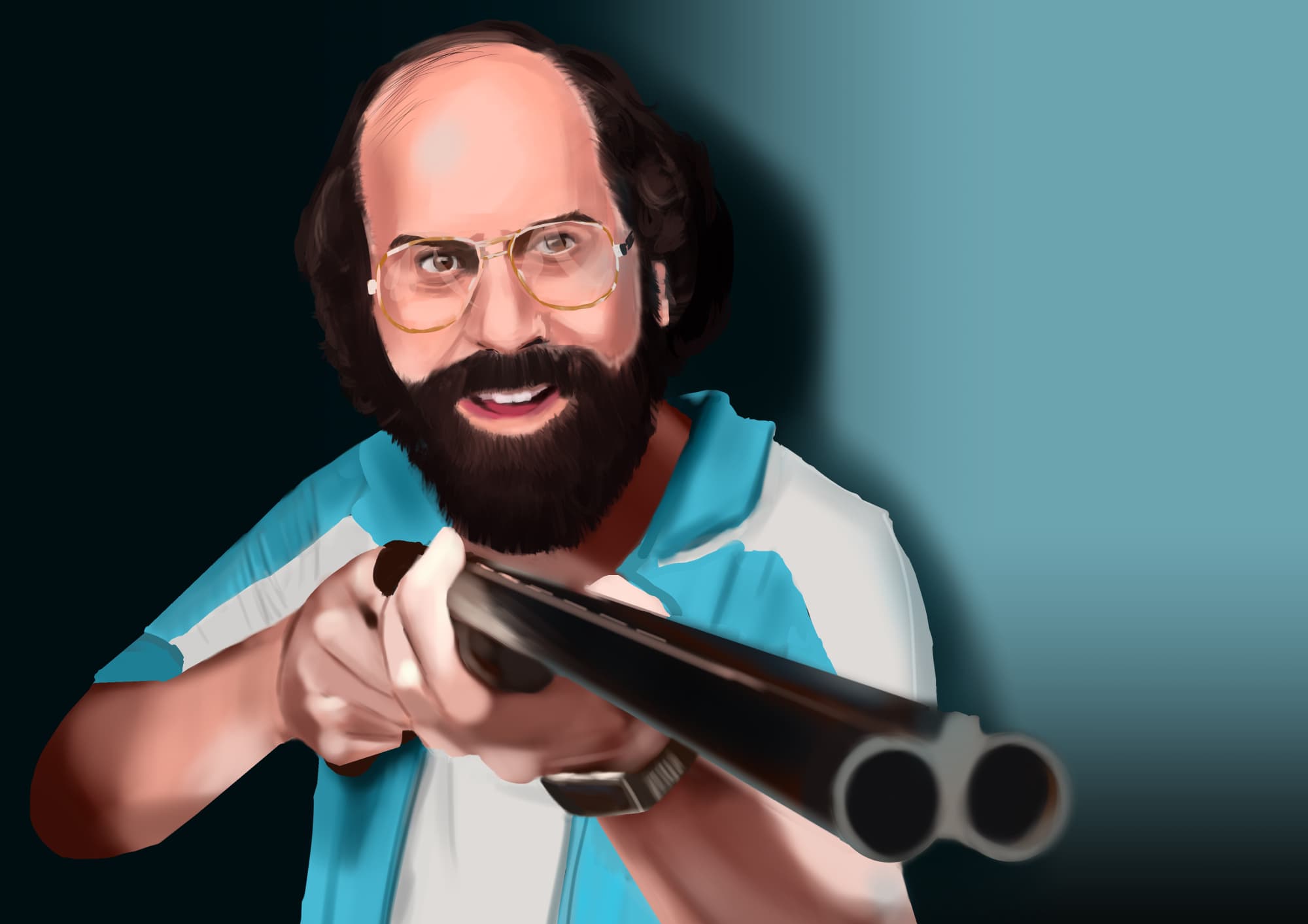 Ilustración digital inspirada en Stranger Things